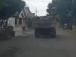 Dumptruk Pengangkut Batu Untuk Proyek Tol dan Swasta Yang Berkeliaran di Sepanjang Jalan Kota Besuki Sangat Membahayakan Pengguna Jalan Lainnya