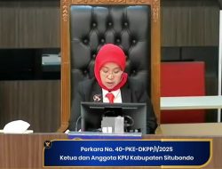 DKPP Jatuhkan Sanksi untuk Ketua dan Komisioner KPU Situbondo atas Pelanggaran Etik Pemilu